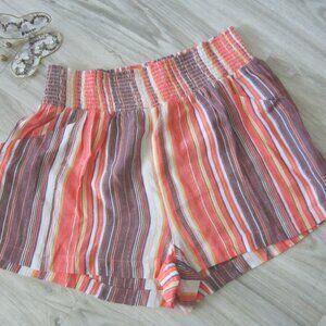 P J Salvage Striped Rayon Shorts - Size M